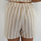 Stripes Shorts Finja - Beige