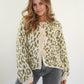 Knit Cardigan Leo Triple Bow - Khaki/Beige