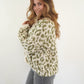 Knit Cardigan Leo Triple Bow - Khaki/Beige