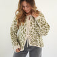 Knit Cardigan Leo Triple Bow - Khaki/Beige