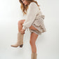 ZWEITELIEBE 870 Cowboy Boots - Beige - vom Umtausch ausgeschlossen -