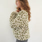 Knit Cardigan Leo Triple Bow - Khaki/Beige