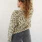 Knit Cardigan Leo Triple Bow - Khaki/Beige