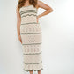 Bodycon Ocean Dress beige