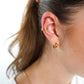 Heartfelt Ear Cuff - Gold Silber