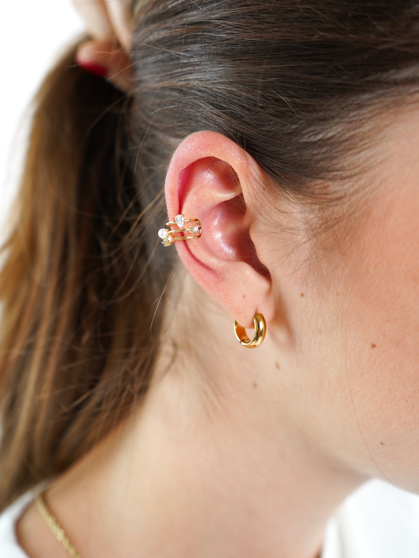 She is the moment Ear cuff - Gold Silber