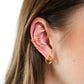 Skinny Line Ear Cuff - Gold Silber