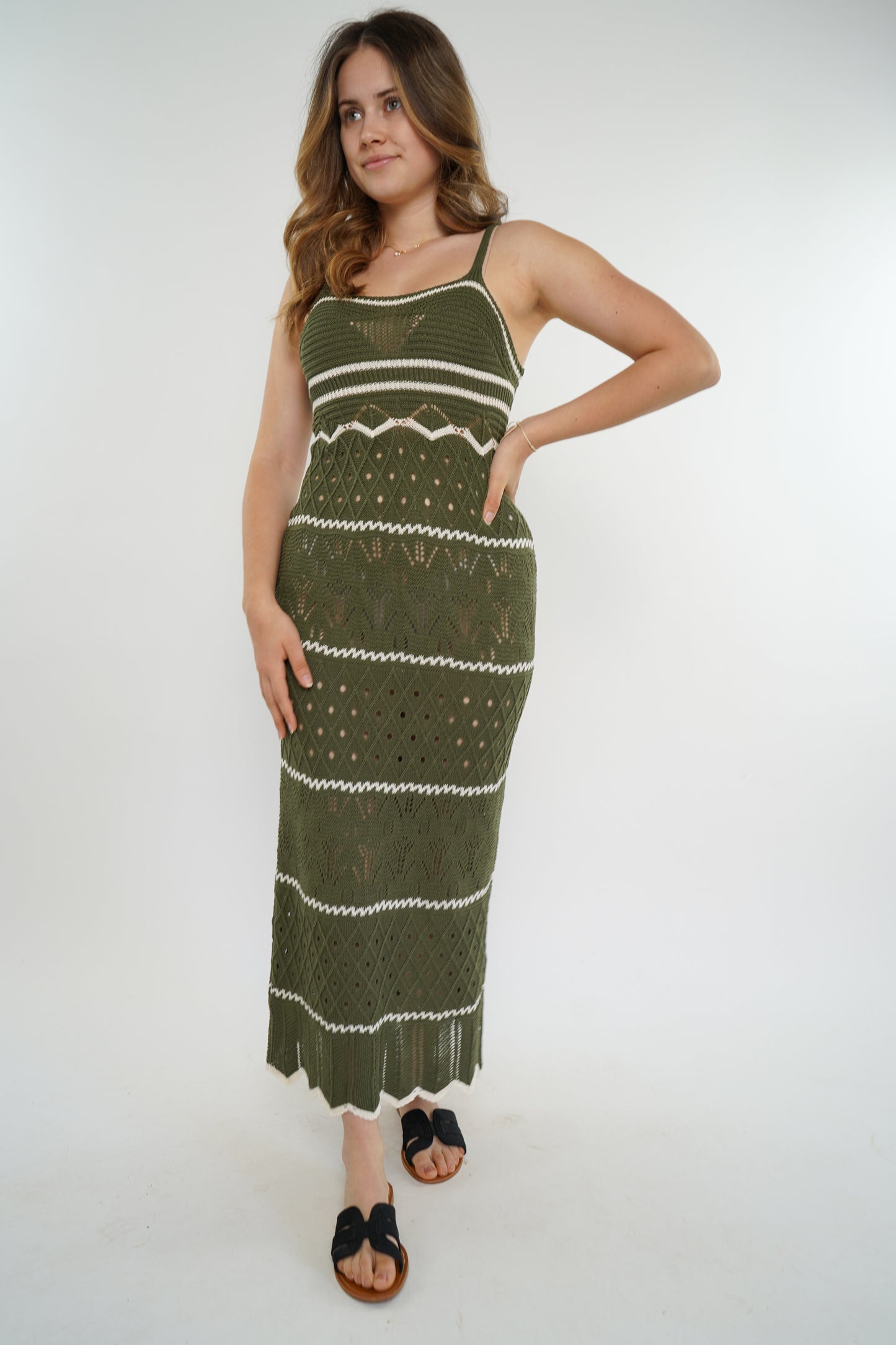 Bodycon Ocean Dress khaki