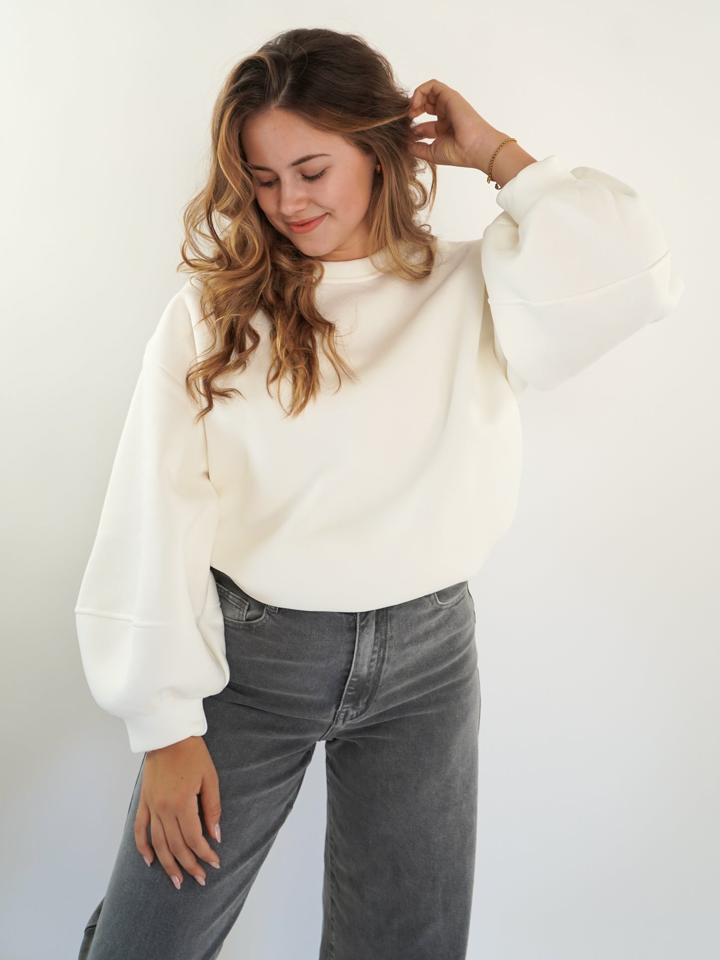 ZWEITELIEBE 894 Cloud-Like Comfort Sweater - Weiß - vom Umtausch ausgeschlossen -