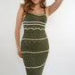 Bodycon Ocean Dress khaki