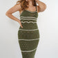 Bodycon Ocean Dress khaki