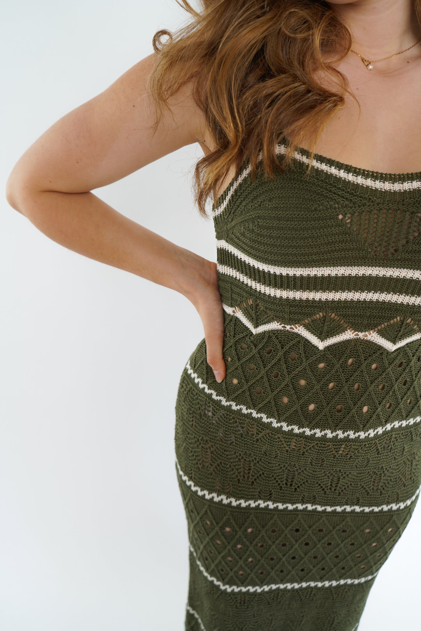 Bodycon Ocean Dress khaki