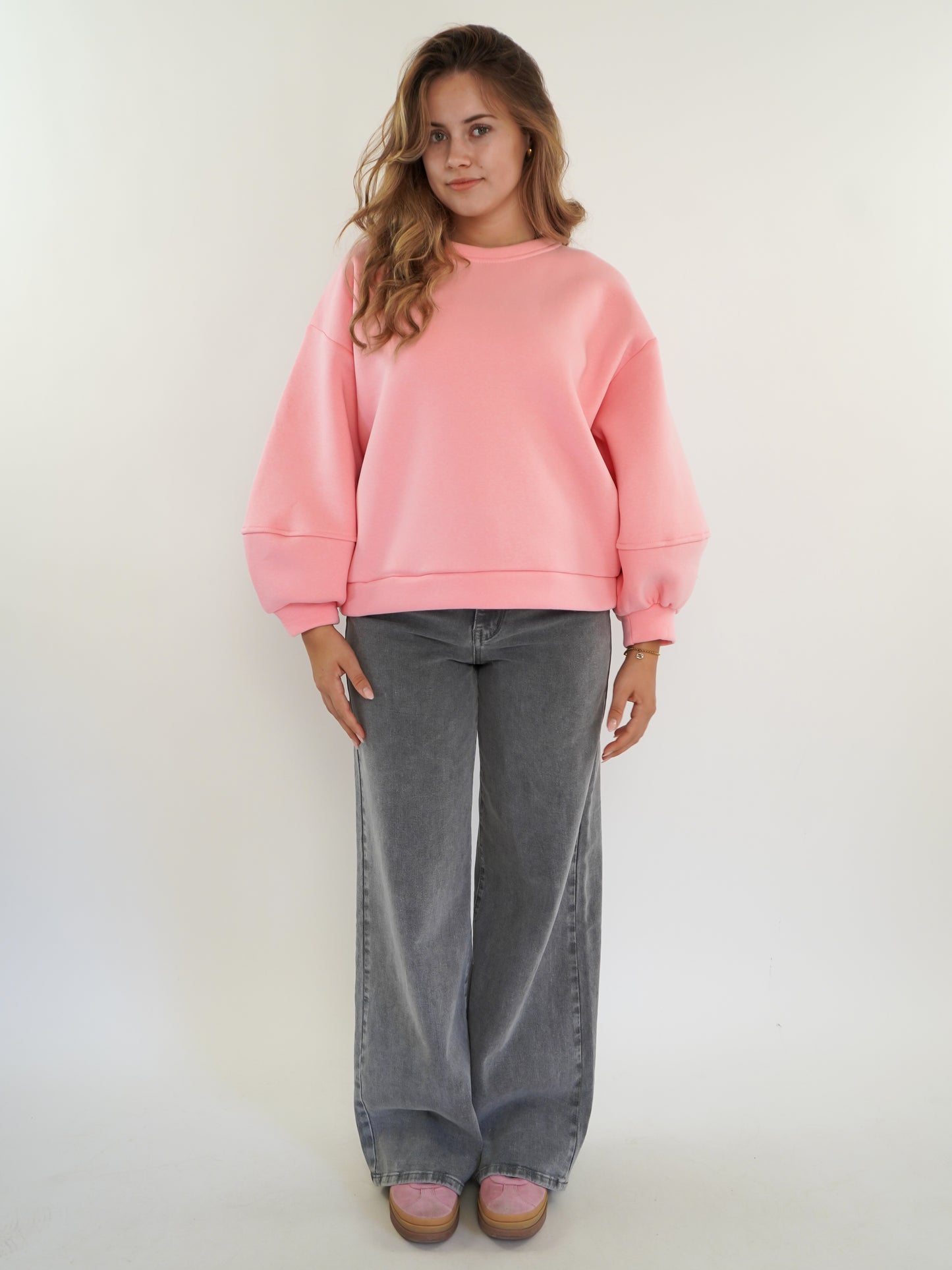 LUCKY DEAL 1208 Cloud-Like Comfort Sweater - Rosa - vom Umtausch ausgeschlossen -