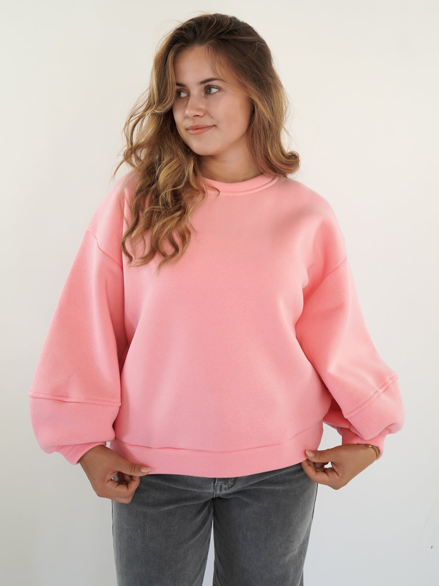 LUCKY DEAL 1208 Cloud-Like Comfort Sweater - Rosa - vom Umtausch ausgeschlossen -