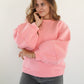 LUCKY DEAL 1208 Cloud-Like Comfort Sweater - Rosa - vom Umtausch ausgeschlossen -