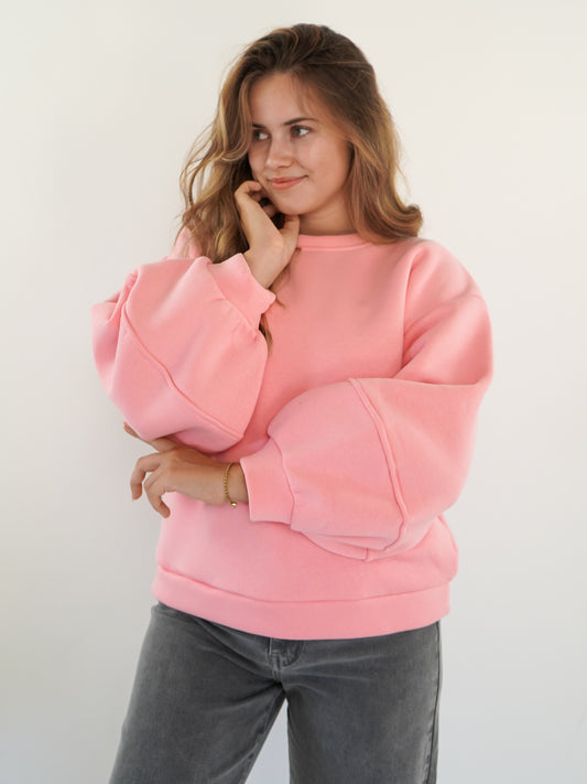 LUCKY DEAL 1208 Cloud-Like Comfort Sweater - Rosa - vom Umtausch ausgeschlossen -