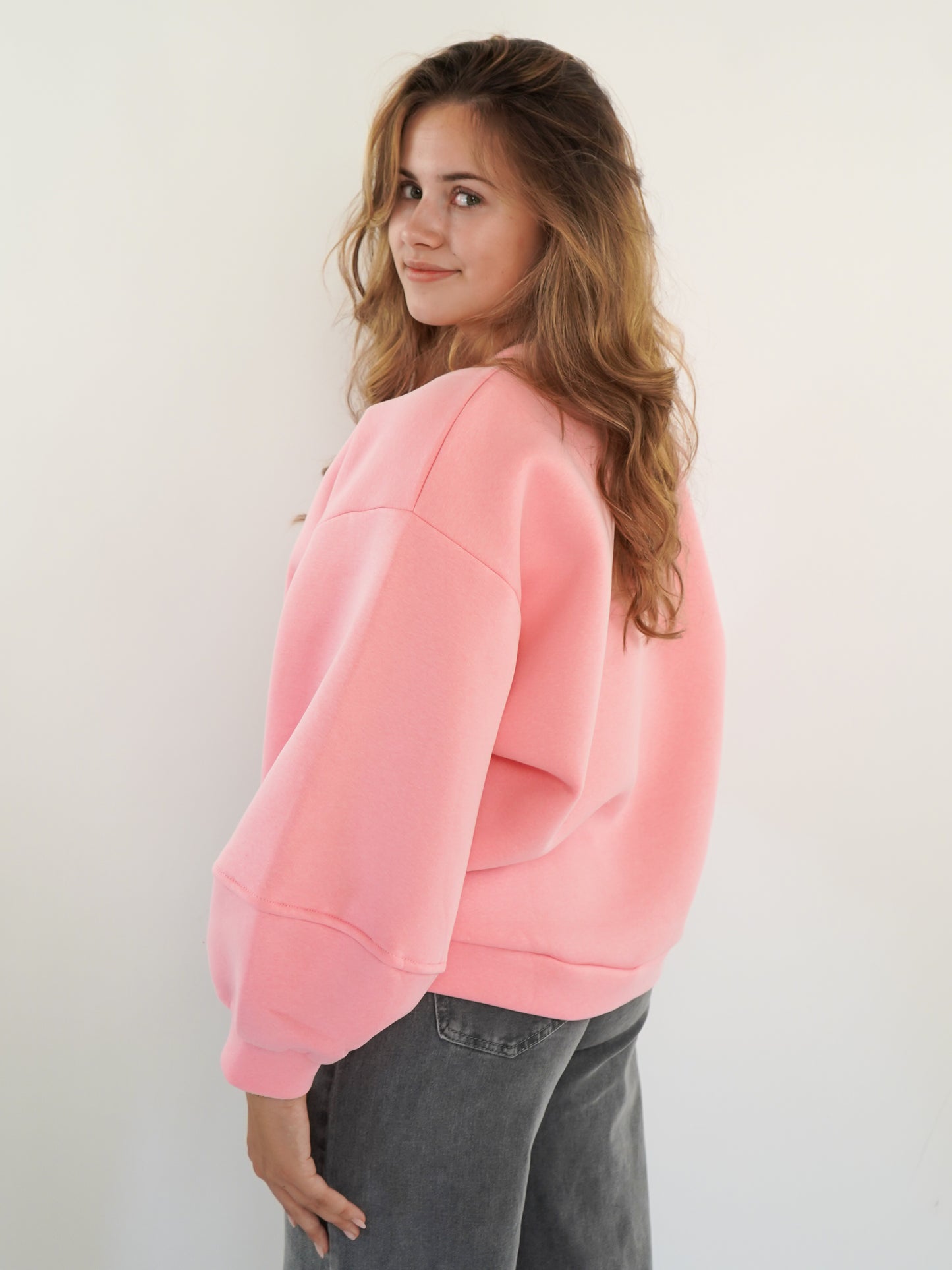 LUCKY DEAL 1208 Cloud-Like Comfort Sweater - Rosa - vom Umtausch ausgeschlossen -