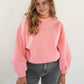 LUCKY DEAL 1208 Cloud-Like Comfort Sweater - Rosa - vom Umtausch ausgeschlossen -