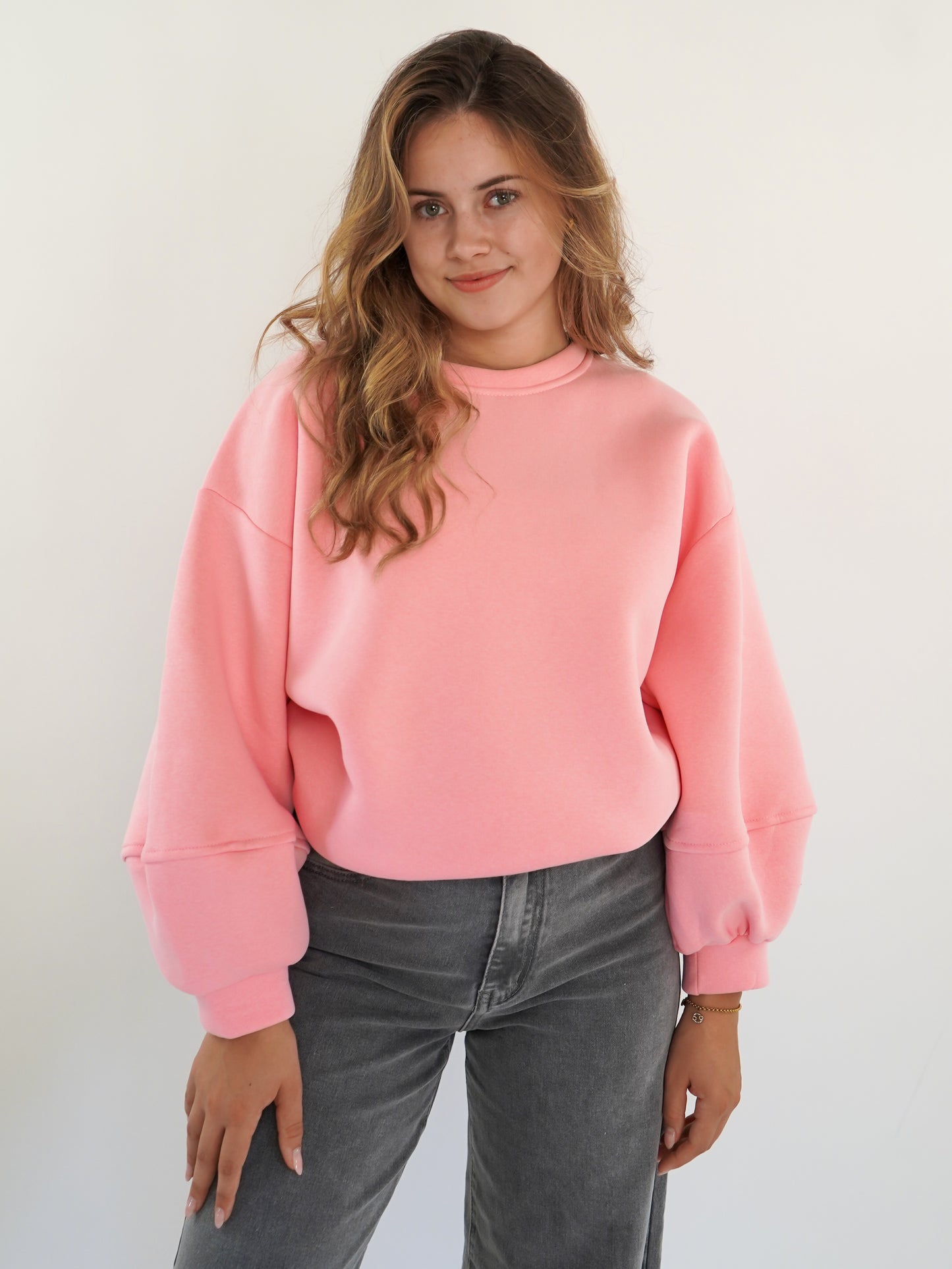 LUCKY DEAL 1208 Cloud-Like Comfort Sweater - Rosa - vom Umtausch ausgeschlossen -