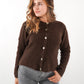 Strickjacke Langarm Ina - Chocolate