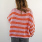 Strickpullover Amy Stripes - Rosa