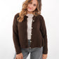 Strickjacke Langarm Ina - Chocolate