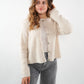 Strickjacke Langarm Ina - Creme