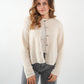 Strickjacke Langarm Ina - Creme