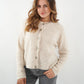 Strickjacke Langarm Ina - Creme