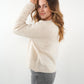 Strickjacke Langarm Ina - Creme