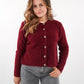 Strickjacke Langarm Ina - Dark Berry