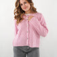 Strickjacke Langarm Ina - Rosa