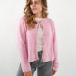 Strickjacke Langarm Ina - Rosa