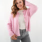 Strickjacke Langarm Ina - Rosa