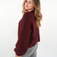 Strickjacke Vivien - Dark Berry