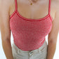 ZWEITELIEBE 1058 Frottee Body Stripes - rot - vom Umtausch ausgeschlossen -