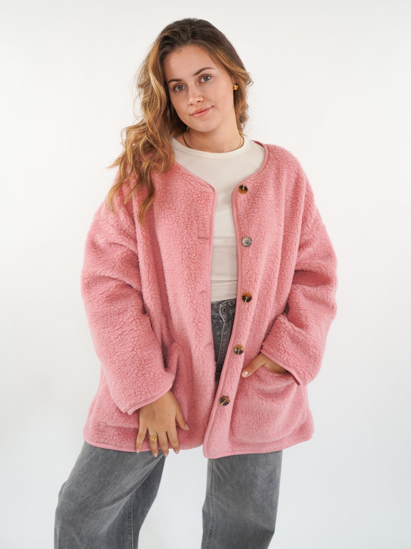 Teddyjacke ANNISVIEW - Rosa Quartz