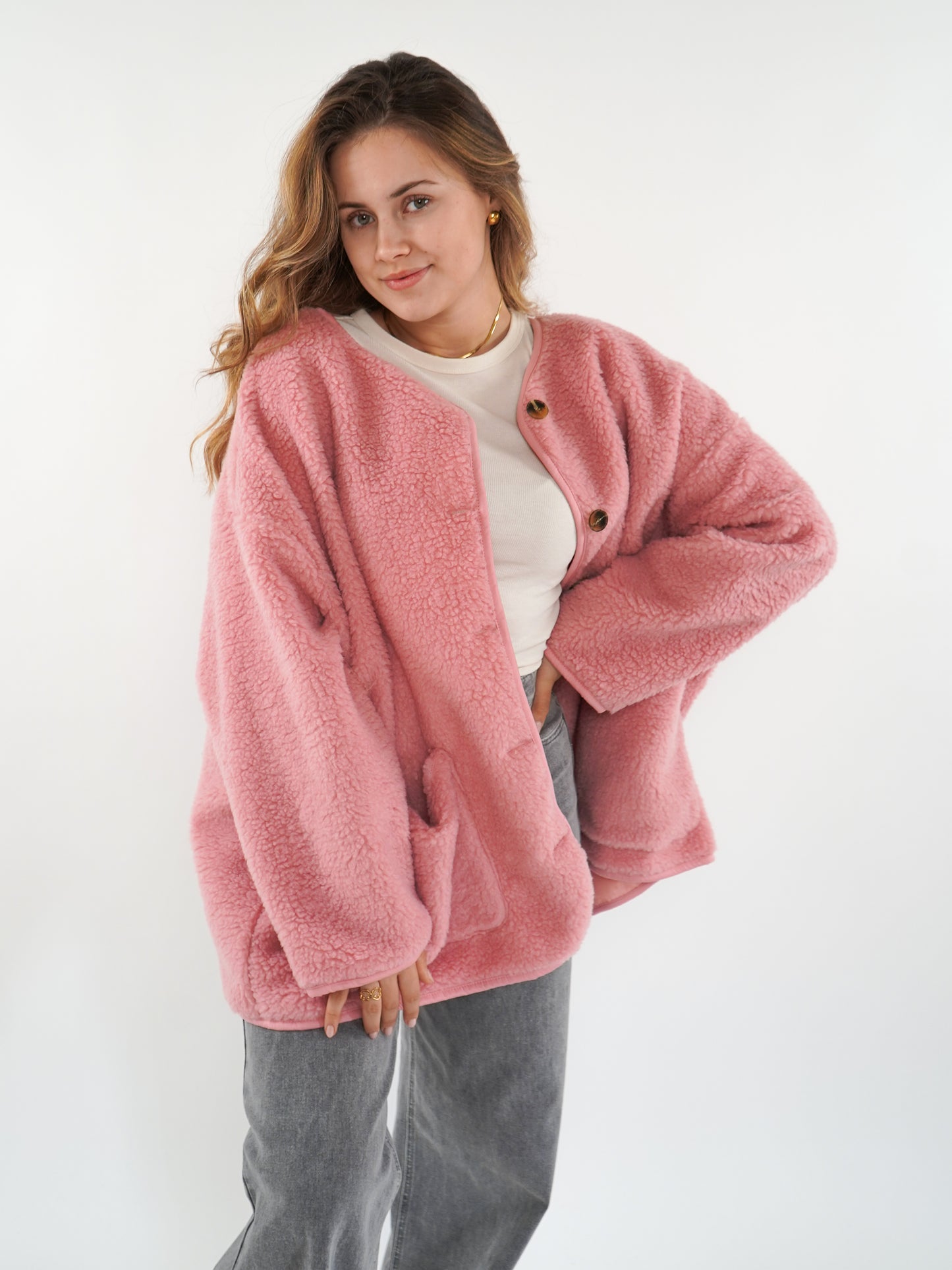 Teddyjacke ANNISVIEW - Rosa Quartz