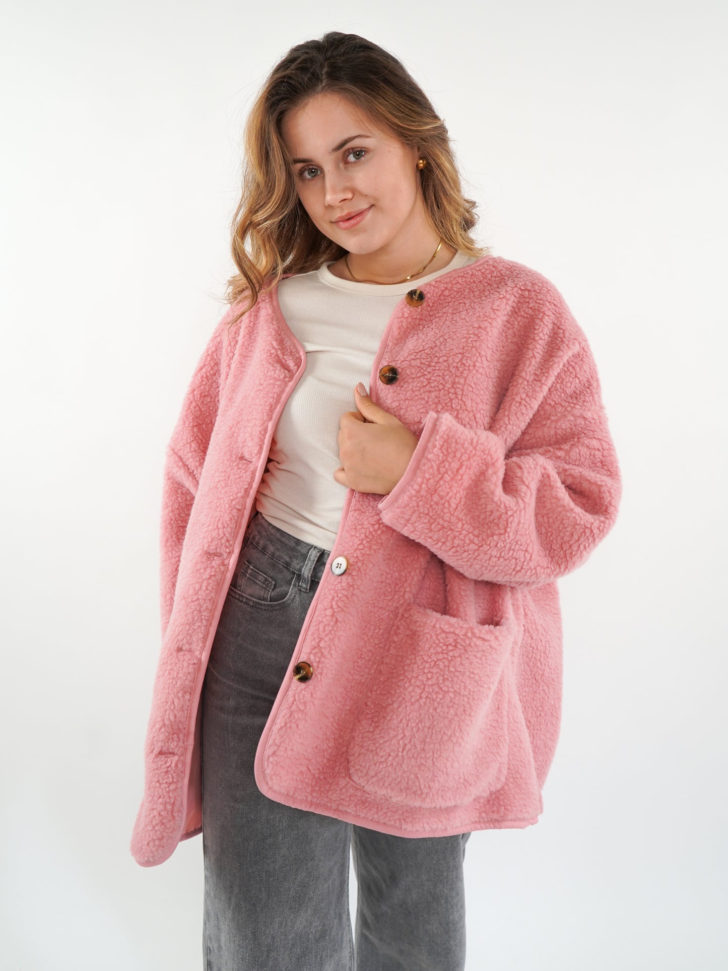 Teddyjacke ANNISVIEW - Rosa Quartz