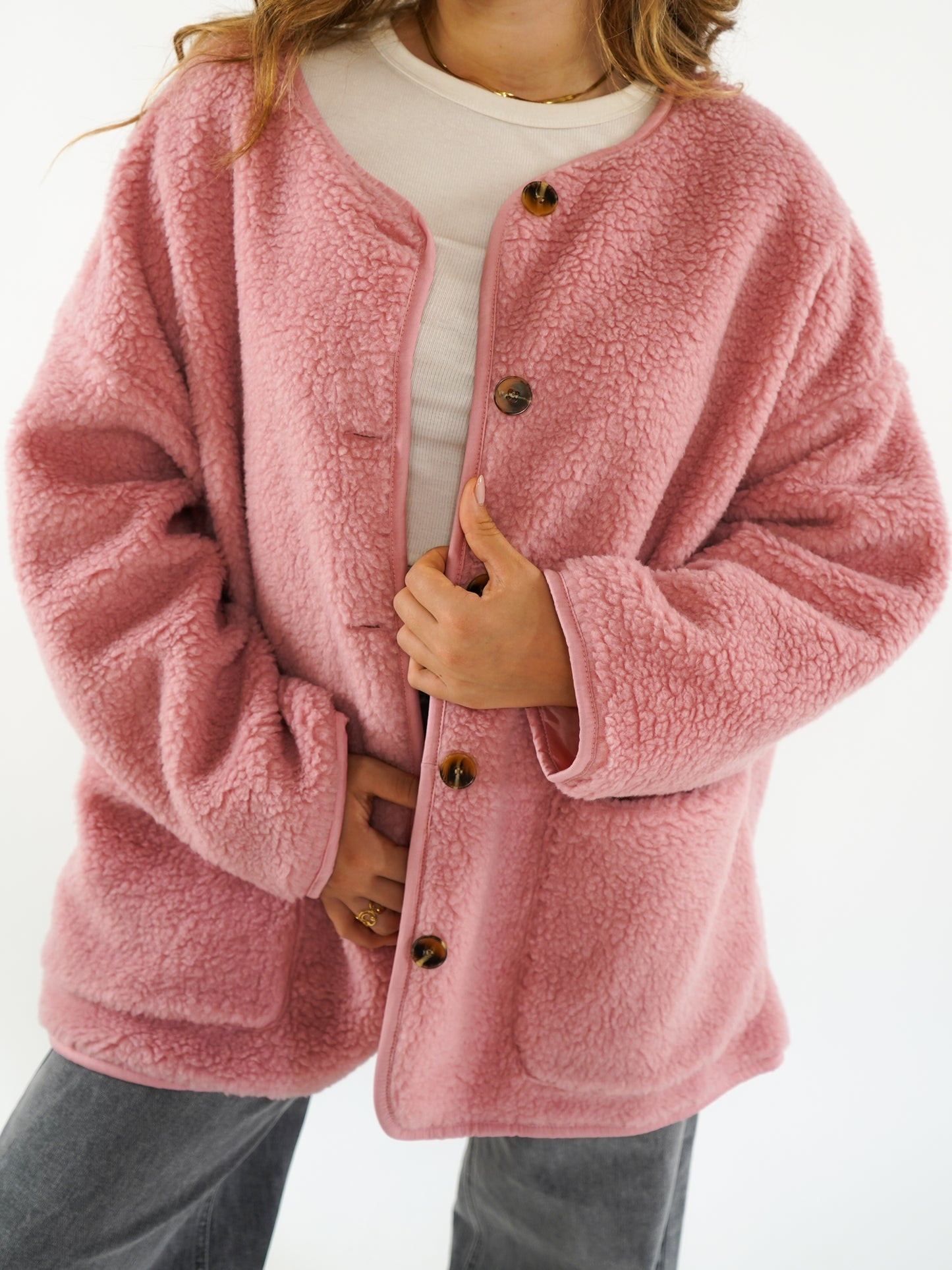 Teddyjacke ANNISVIEW - Rosa Quartz