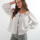 Musselin Bow Cardigan Mila - Beige