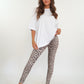 Leo High Waist Leggings - Beige