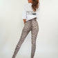 Leo High Waist Leggings - Beige