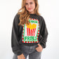 French Fries Summer Sweatshirt - Washed Schwarz