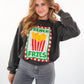 French Fries Summer Sweatshirt - Washed Schwarz