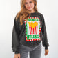 French Fries Summer Sweatshirt - Washed Schwarz