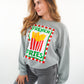 French Fries Summer Sweatshirt - Grau