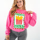 French Fries Summer Sweatshirt - Pink