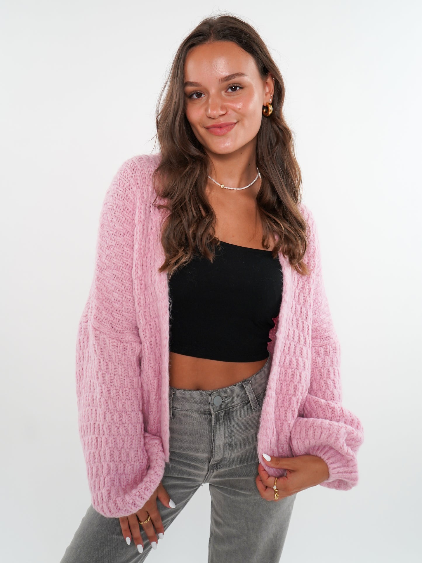 Strickjacke Vivien - Rosa