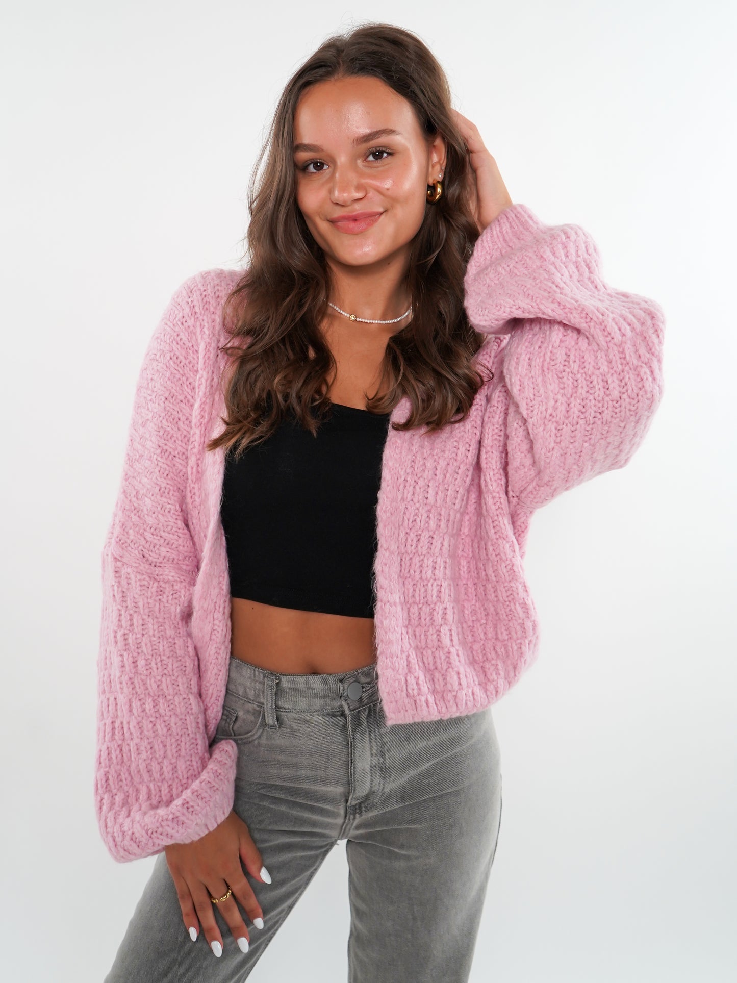 Strickjacke Vivien - Rosa